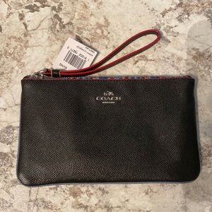 NWT Large Coach Wristlet